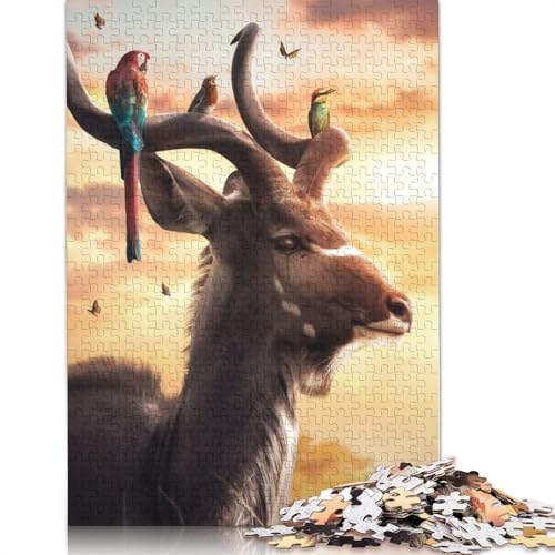 Kudu Gang Puzzle, Relax Challenge, Spielzeug, rechteckiges Papierpuzzle für Jungen oder Mädchen, Vatertagsgeschenke, 1000 Teile (75 x 50 cm) von LMYmoney