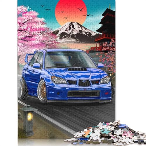 Kunst-Sportwagen-Puzzle, 100% recycelt, 100% recyceltes Holzpuzzle als Geschenk für Jungen oder Mädchen, 1000 Teile (75 x 50 cm) von LMYmoney