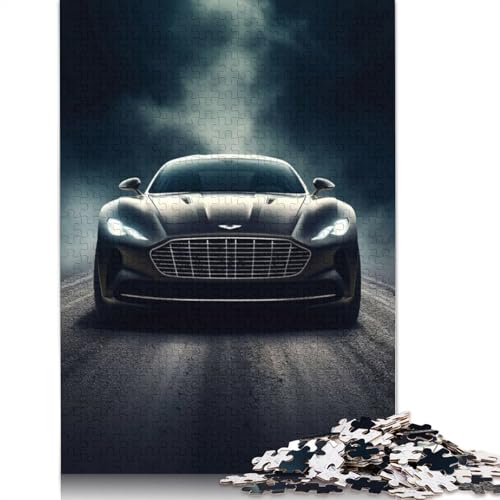 Kunst-Sportwagen-Puzzle, 100% recycelt, 100% recyceltes Holzpuzzle als Geschenk für Jungen oder Mädchen, 520 Teile (52 x 38 cm) von LMYmoney