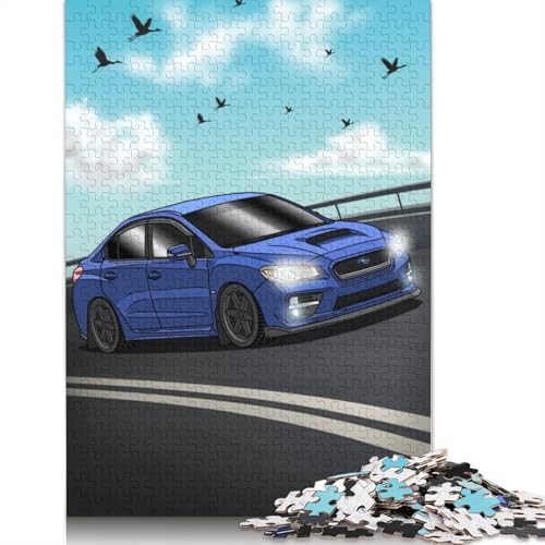 Kunst-Sportwagen-Puzzle, DIY-Spiel, Holzbrett-Puzzle für Frauen und Männer, Kindertagsgeschenke, 1000 Teile (75 x 50 cm) von LMYmoney