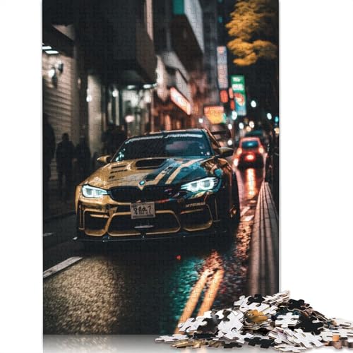 Kunst-Sportwagen-Puzzle, DIY-Spiel, Holzbrett-Puzzle für Frauen und Männer, Kindertagsgeschenke, 1500 Teile (85 x 57 cm) von LMYmoney