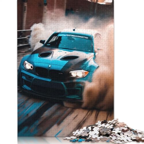 Kunst-Sportwagen-Puzzle, DIY-Spiel, Holzbrett-Puzzle für Frauen und Männer, Kindertagsgeschenke, 520 Teile (52 x 38 cm) von LMYmoney