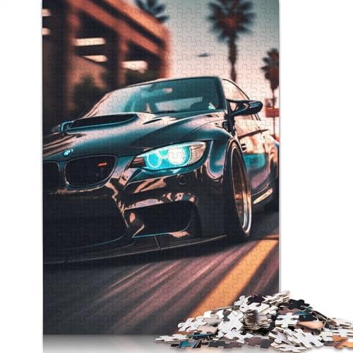 Kunst-Sportwagen-Puzzle, Dekompressionsspielzeug, rechteckiges Holzpuzzle für Kinder und Erwachsene ab 12 Jahren, Geschenke, 1500 Teile (85 x 57 cm) von LMYmoney
