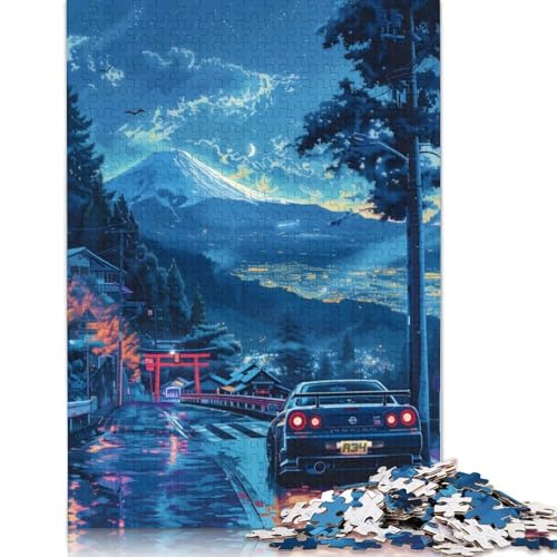 Kunst-Sportwagen-Puzzle, Denksportaufgabe, 100% recyceltes Holzpuzzle für Frauen und Männer, Muttertagsgeschenke, 1500 Teile (85 x 57 cm) von LMYmoney