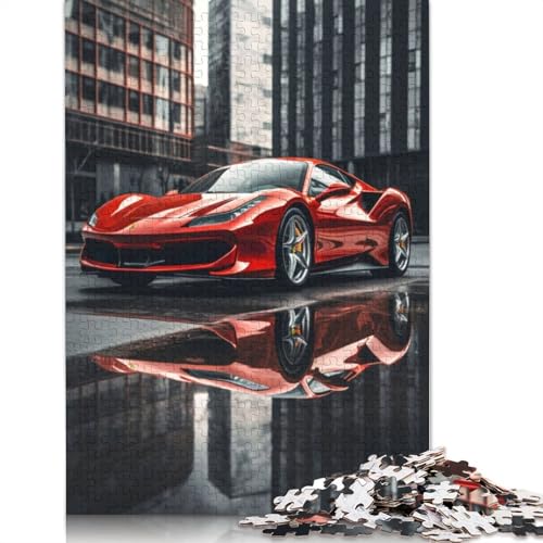 Kunst-Sportwagen-Puzzle, Denksportaufgabe, 100% recyceltes Holzpuzzle für Frauen und Männer, Muttertagsgeschenke, 1500 Teile (85 x 57 cm) von LMYmoney