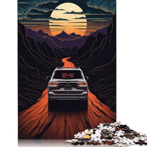 Kunst-Sportwagen-Puzzle, Denksportaufgabe, 100% recyceltes Holzpuzzle für Frauen und Männer, Muttertagsgeschenke, 1500 Teile (85 x 57 cm) von LMYmoney
