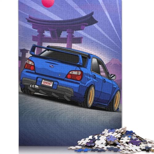 Kunst-Sportwagen-Puzzle, Denksportaufgabe, 100% recyceltes Holzpuzzle für Frauen und Männer, Muttertagsgeschenke, 520 Teile (52 x 38 cm) von LMYmoney
