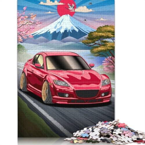 Kunst-Sportwagen-Puzzle, Denksportaufgabe, 100% recyceltes Holzpuzzle für Frauen und Männer, Muttertagsgeschenke, 520 Teile (52 x 38 cm) von LMYmoney
