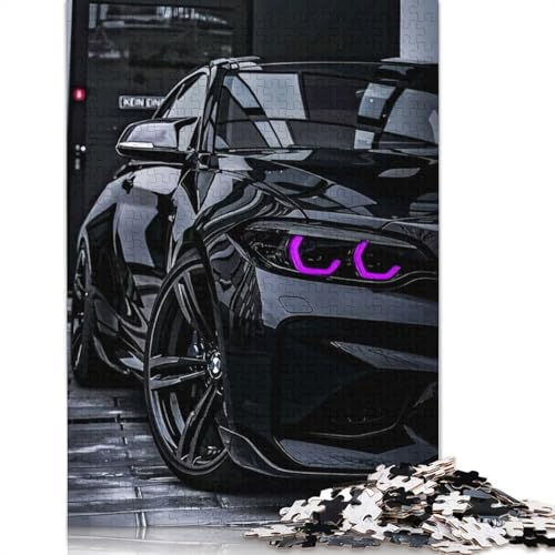 Kunst-Sportwagen-Puzzle, Denksportaufgabe, 100% recyceltes Holzpuzzle für Kinder und Erwachsene ab 12 Jahren, Vatertagsgeschenk, 1000 Teile (75 x 50 cm) von LMYmoney