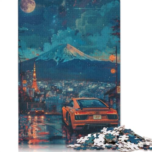 Kunst-Sportwagen-Puzzle, Denksportaufgabe, 100% recyceltes Holzpuzzle für Kinder und Erwachsene ab 12 Jahren, Vatertagsgeschenk, 1000 Teile (75 x 50 cm) von LMYmoney