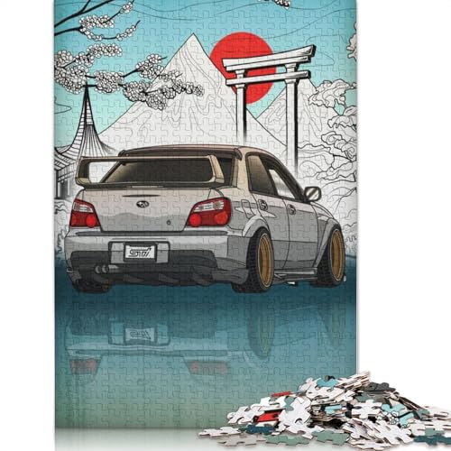 Kunst-Sportwagen-Puzzle, Denksportaufgabe, 100% recyceltes Holzpuzzle für Kinder und Erwachsene ab 12 Jahren, Vatertagsgeschenk, 1000 Teile (75 x 50 cm) von LMYmoney