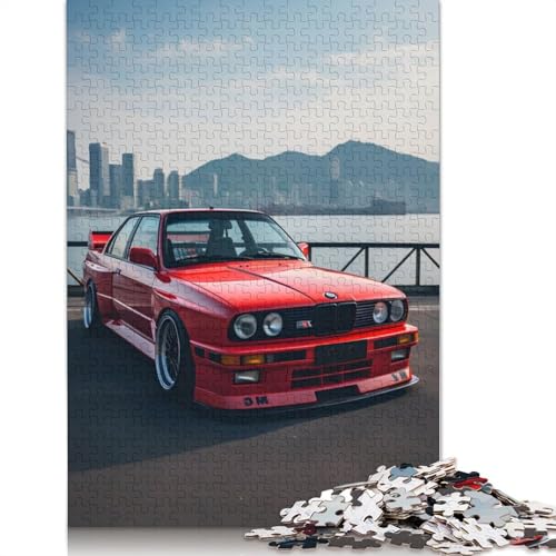 Kunst-Sportwagen-Puzzle, Denksportaufgabe, 100% recyceltes Holzpuzzle für Kinder und Erwachsene ab 12 Jahren, Vatertagsgeschenk, 1500 Teile (85 x 57 cm) von LMYmoney