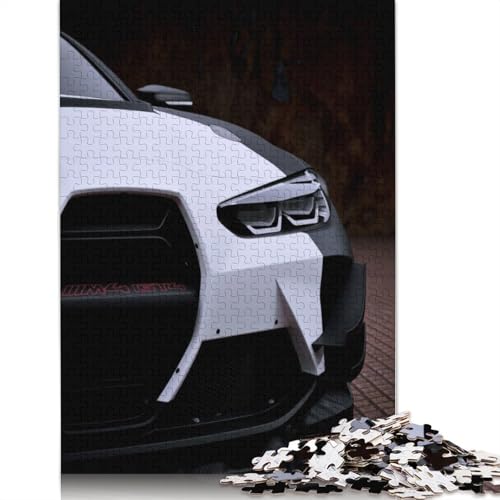 Kunst-Sportwagen-Puzzle, Denksportaufgabe, rechteckiges Holzpuzzle für Erwachsene und Teenager, 1000 Teile (75 x 50 cm) von LMYmoney
