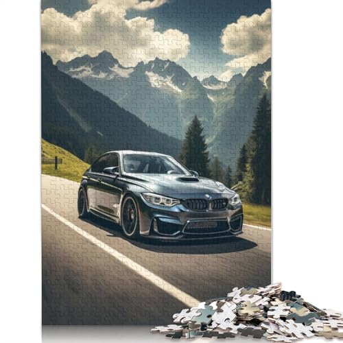 Kunst-Sportwagen-Puzzle, Denksportaufgabe, rechteckiges Holzpuzzle für Erwachsene und Teenager, 1000 Teile (75 x 50 cm) von LMYmoney