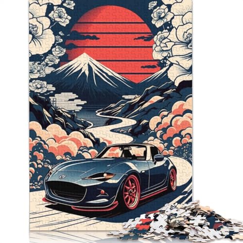 Kunst-Sportwagen-Puzzle, Familienspaß, rechteckiges Holzpuzzle für Jungen oder Mädchen, Kindertagsgeschenke, 1500 Teile (85 x 57 cm) von LMYmoney