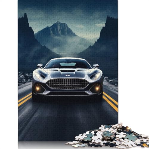 Kunst-Sportwagen-Puzzle, Familienspaß, rechteckiges Holzpuzzle für Jungen oder Mädchen, Kindertagsgeschenke, 520 Teile (52 x 38 cm) von LMYmoney