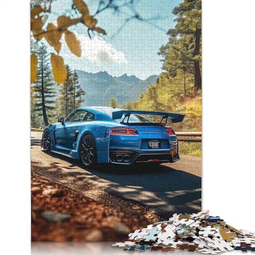 Kunst-Sportwagen-Puzzle, Lernspiele, Familienaktivitäten, Holzbrett-Puzzle für Frauen und Männer, Geschenk, 1000 Teile (75 x 50 cm) von LMYmoney