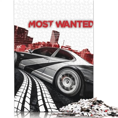 Kunst-Sportwagen-Puzzle, Lernspiele, Familienaktivitäten, Holzbrett-Puzzle für Frauen und Männer, Geschenk, 1000 Teile (75 x 50 cm) von LMYmoney