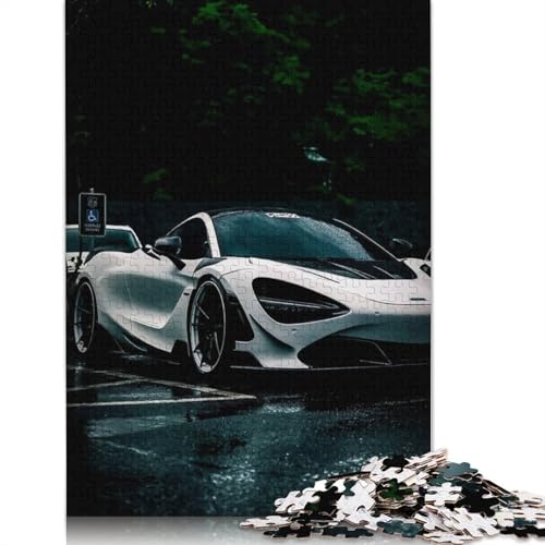 Kunst-Sportwagen-Puzzle, Lernspiele, Familienaktivitäten, Holzbrett-Puzzle für Frauen und Männer, Geschenk, 1000 Teile (75 x 50 cm) von LMYmoney