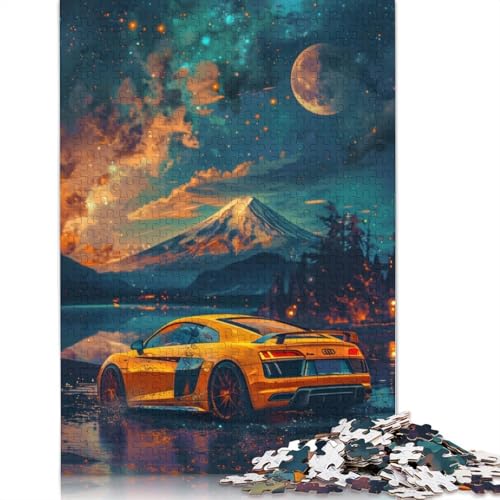 Kunst-Sportwagen-Puzzle, Lernspiele, Familienaktivitäten, Holzbrett-Puzzle für Frauen und Männer, Geschenk, 520 Teile (52 x 38 cm) von LMYmoney