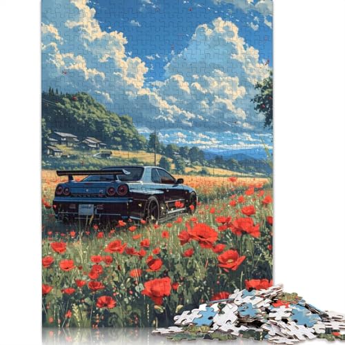 Kunst-Sportwagen-Puzzle, Lernspiele, Familienaktivitäten, Holzbrett-Puzzle für Frauen und Männer, Geschenk, 520 Teile (52 x 38 cm) von LMYmoney