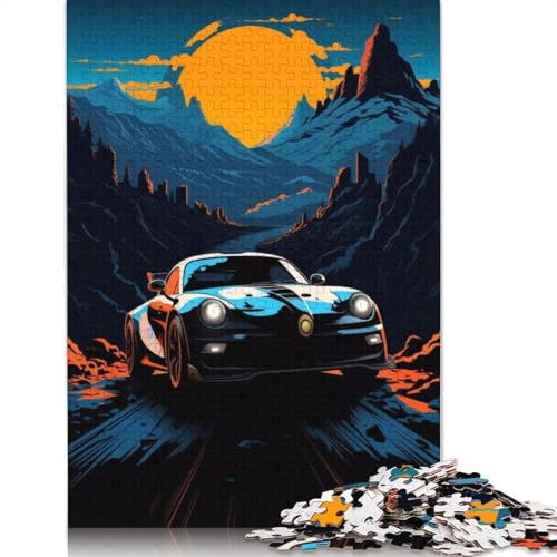 Kunst-Sportwagen-Puzzle, Lernspiele, Familienaktivitäten, Holzbrett-Puzzle für Frauen und Männer, Geschenk, 520 Teile (52 x 38 cm) von LMYmoney