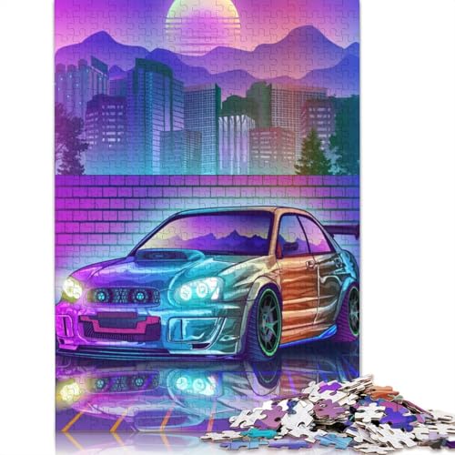 Kunst-Sportwagen-Puzzle, Lernspiele, Familienaktivitäten, Holzbrett-Puzzle für Frauen und Männer, Geschenk, 520 Teile (52 x 38 cm) von LMYmoney