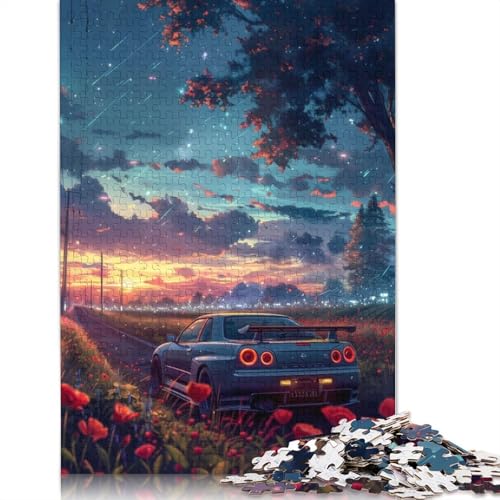 Kunst-Sportwagen-Puzzle, Lernspiele, Familienaktivitäten, Holzbrett-Puzzle für Frauen und Männer, Geschenk, 520 Teile (52 x 38 cm) von LMYmoney