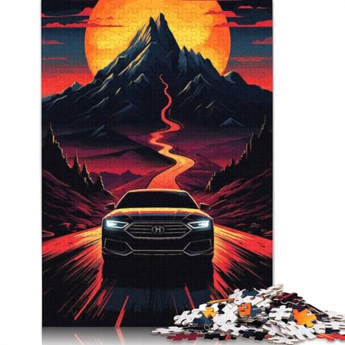 Kunst-Sportwagen-Puzzle, anpassbare Bilder, 100% recyceltes Holzpuzzle für Erwachsene und Teenager, einzigartiges Geschenk, 520 Teile (52 x 38 cm) von LMYmoney