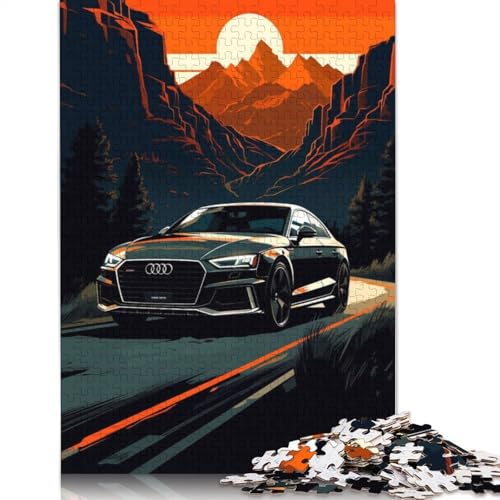Kunst-Sportwagen-Puzzle, anpassbare Bilder, 100% recyceltes Holzpuzzle für Erwachsene und Teenager, einzigartiges Geschenk, 520 Teile (52 x 38 cm) von LMYmoney