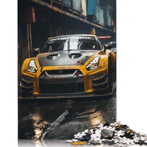 Kunst-Sportwagen-Puzzle, anpassbare Bilder, 100% recyceltes Holzpuzzle für Erwachsene und Teenager, einzigartiges Geschenk, 520 Teile (52 x 38 cm) von LMYmoney