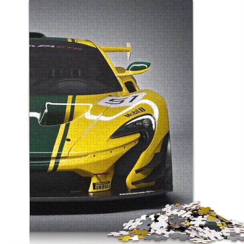 Kunst-Sportwagen-Puzzle, anpassbare Bilder, 100% recyceltes Holzpuzzle für Kinder und Erwachsene ab 12 Jahren, einzigartiges Geschenk, 520 Teile (52 x 38 cm) von LMYmoney