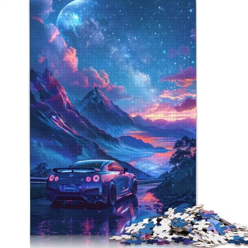 Kunst-Sportwagen-Puzzle, anpassbare Bilder, 100% recyceltes Holzpuzzle für Kinder und Erwachsene ab 12 Jahren, einzigartiges Geschenk, 520 Teile (52 x 38 cm) von LMYmoney