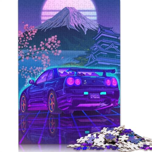 Kunst-Sportwagen-Puzzle, anpassbare Bilder, 100% recyceltes Holzpuzzle für Kinder und Erwachsene ab 12 Jahren, einzigartiges Geschenk, 520 Teile (52 x 38 cm) von LMYmoney