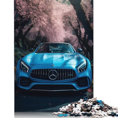 Kunst-Sportwagen-Puzzle, anpassbare Bilder, 100% recyceltes Holzpuzzle für Kinder und Erwachsene ab 12 Jahren, einzigartiges Geschenk, 520 Teile (52 x 38 cm) von LMYmoney