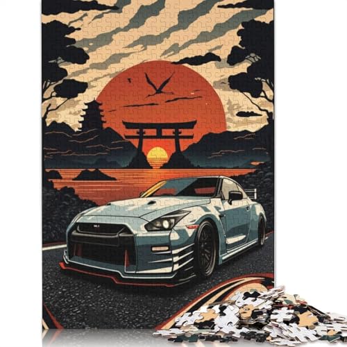 Kunst-Sportwagen-Puzzle, anpassbare Bilder, 100% recyceltes Holzpuzzle für Kinder und Erwachsene ab 12 Jahren, einzigartiges Geschenk, 520 Teile (52 x 38 cm) von LMYmoney