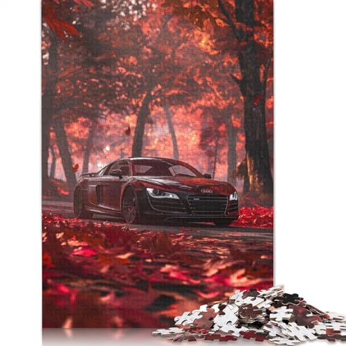 Kunst-Sportwagen-Puzzle, anpassbare Bilder, 100% recyceltes Holzpuzzle für Kinder und Erwachsene ab 12 Jahren, einzigartiges Geschenk, 520 Teile (52 x 38 cm) von LMYmoney