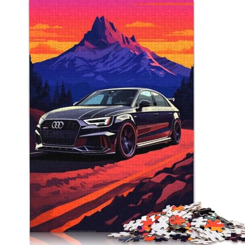 Kunst-Sportwagen-Puzzle, anpassbare Bilder, 100% recyceltes Holzpuzzle für Kinder und Erwachsene ab 12 Jahren, einzigartiges Geschenk, 520 Teile (52 x 38 cm) von LMYmoney