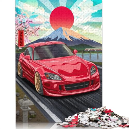 Kunst-Sportwagen-Puzzle, anpassbare Bilder, 100% recyceltes Holzpuzzle für Kinder und Erwachsene ab 12 Jahren, einzigartiges Geschenk, 520 Teile (52 x 38 cm) von LMYmoney
