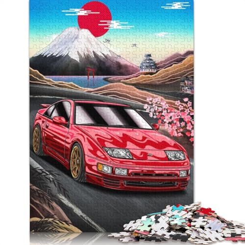 Kunst-Sportwagen-Puzzle, einzigartige Heimdekoration, 100% recyceltes Holzpuzzle für Erwachsene, Kindertagsgeschenke, 1500 Teile (85 x 57 cm) von LMYmoney