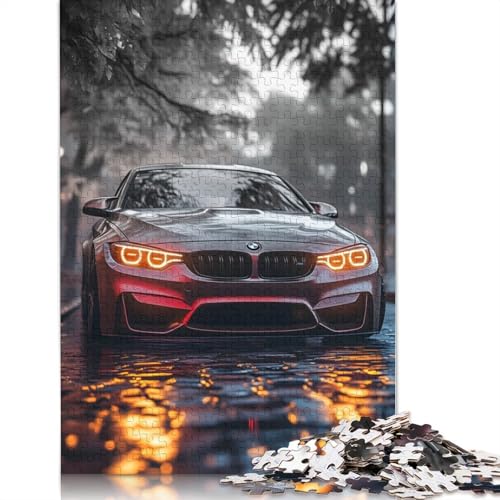 Kunst-Sportwagen-Puzzle, einzigartige Heimdekoration, 100% recyceltes Holzpuzzle für Erwachsene, Kindertagsgeschenke, 520 Teile (52 x 38 cm) von LMYmoney