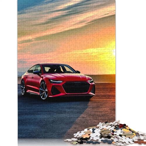 Kunst-Sportwagen-Puzzle, einzigartige Heimdekoration, 100% recyceltes Holzpuzzle für Erwachsene, Kindertagsgeschenke, 520 Teile (52 x 38 cm) von LMYmoney