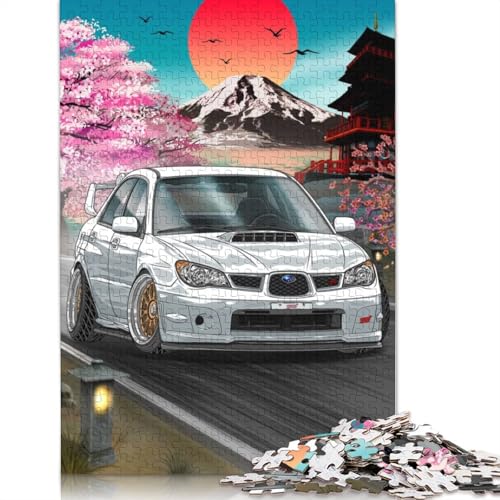 Kunst-Sportwagen-Puzzle, einzigartige Heimdekoration, 100% recyceltes Holzpuzzle für Erwachsene, Kindertagsgeschenke, 520 Teile (52 x 38 cm) von LMYmoney