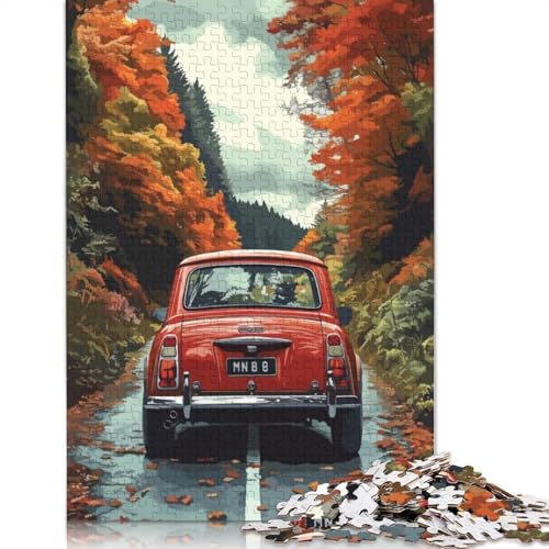 Kunst-Sportwagen-Puzzle, einzigartige Heimdekoration, 100% recyceltes Holzpuzzle für Erwachsene, Kindertagsgeschenke, 520 Teile (52 x 38 cm) von LMYmoney