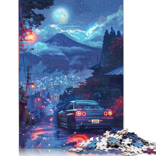 Kunst-Sportwagen-Puzzle, einzigartige Heimdekoration, rechteckiges Holzpuzzle für Erwachsene und Teenager, Muttertagsgeschenke, 1000 Teile (75 x 50 cm) von LMYmoney