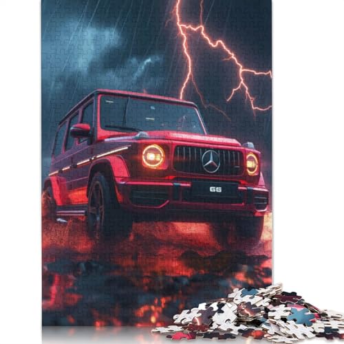 Kunst-Sportwagen-Puzzle, einzigartige Heimdekoration, rechteckiges Holzpuzzle für Erwachsene und Teenager, Muttertagsgeschenke, 1500 Teile (85 x 57 cm) von LMYmoney