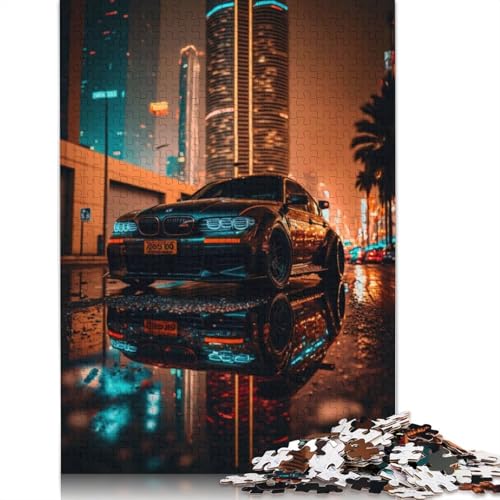 Kunst-Sportwagen-Puzzle, einzigartige Heimdekoration, rechteckiges Holzpuzzle für Erwachsene und Teenager, Muttertagsgeschenke, 520 Teile (52 x 38 cm) von LMYmoney