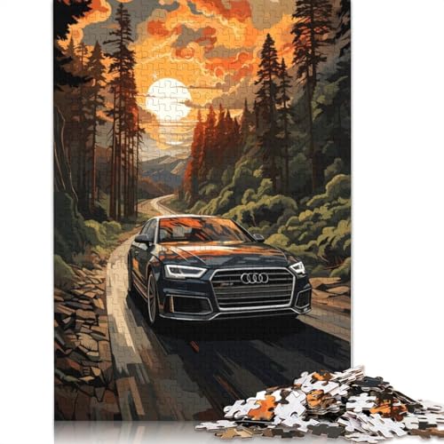 Kunst-Sportwagen-Puzzle, freundliche Materialien, 100% recyceltes Holz, Puzzle für Frauen und Männer, einzigartiges Geschenk, 1000 Teile (75 x 50 cm) von LMYmoney