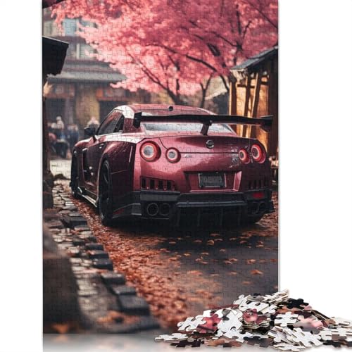 Kunst-Sportwagen-Puzzle, herausfordernd und knifflig, 100% recyceltes Holzpuzzle für Erwachsene, Teenager, Geburtstagsgeschenk, 520 Teile (52 x 38 cm) von LMYmoney