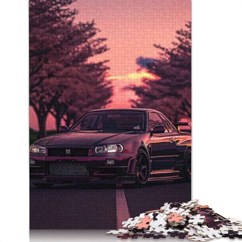 Kunst-Sportwagen-Puzzle, herausfordernd und knifflig, 100% recyceltes Holzpuzzle für Erwachsene, Teenager, Geburtstagsgeschenk, 520 Teile (52 x 38 cm) von LMYmoney